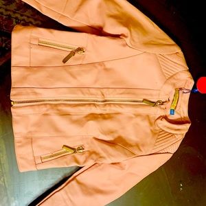 Leather jacket baby girl